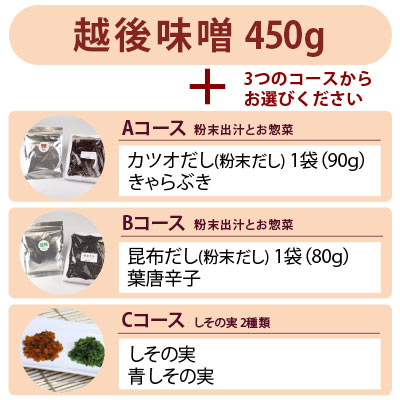 越後味噌バリューセット