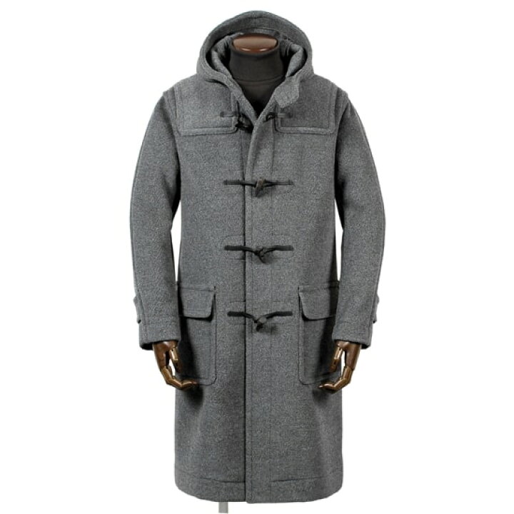 楽天市場 インバーティア Invertere 国内正規品 Joshua Ellisウールヘリンボーンダッフルコート Newton Abbot Extra Long Grey ミディアムグレー ジョシュアエリス グレンアイラ ムーアブルック イギリス 英国製 メンズ アウター 粋な着こなし 楽天