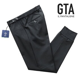 【ポイント10倍】【SALE】ジーティーアー GTA ／ 【国内正規品】 ／ 23-24AW ウォッシャブルテクノジャージー裾リブジョガーパンツ「GIORGIO TECH」（ダークネイビー）／ ジョルジオ リブパンツ 3シーズン 秋冬春 メンズ イタリアパンツ 無地