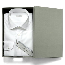 ギローバー GUY ROVER ／ コットンツイルセミワイドカラーシャツ「C2570」（ホワイト）／ セール除外品 オールシーズン メンズ イタリア 長袖 ドレスシャツ ビジネスシャツ
