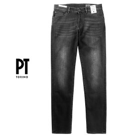 PT TORINO DENIM ピーティートリノデニム ／ 【国内正規品】 ／ 24SS ウォッシュドコットンストレッチブラックデニムジーンズ「SWING」（ウォッシュドブラック）／ PT05 PTトリノ オールシーズン メンズ ボトムス デニム ジーンズ