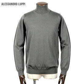 アレッサンドロルッピ Alessandro Luppi ／ 25-26AW ZEGNA BARUFFAキャッシュウールハイゲージタートルネックニット「1224」（PIGEON GREY／ピジョングレー）【ラッピング対応】／ 秋冬 メンズ イタリア セーター ウォッシャブルウール