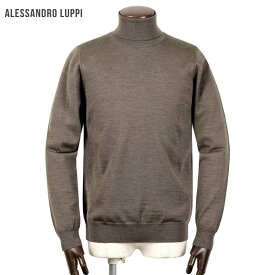 アレッサンドロルッピ Alessandro Luppi ／ 25-26AW ZEGNA BARUFFAキャッシュウールハイゲージタートルネックニット「1224」（LEGNO／グレイッシュブラウン）／ 秋冬 メンズ イタリア セーター ウォッシャブルウール ゼニアバルッファ