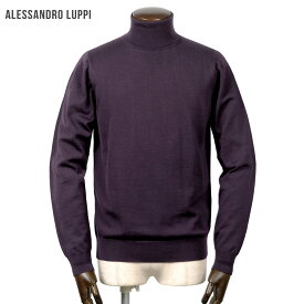 アレッサンドロルッピ Alessandro Luppi ／ 25-26AW ZEGNA BARUFFAキャッシュウールハイゲージタートルネックニット「1224」（MELANZANA／ダークパープル）／ 秋冬 メンズ イタリア セーター ウォッシャブルウール ゼニアバルッファ