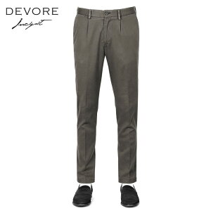 �ySALE�z�f���H�� �C���`�s�b�g DEVORE incipit �^ 25-26AW ���i���߃e���Z���R�b�g���X�g���b�`�M���o�W��1�v���[�c�V���[�����O�p���c�uLEISURE CHINO�v�i�_�[�N�u���E���j�y���b�s���O�Ή��z�^ 3�V