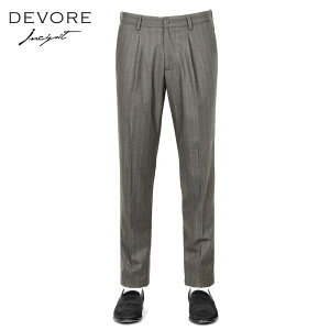 �ySALE�z�f���H�� �C���`�s�b�g DEVORE incipit �^ 25-26AW �E�H�b�V���u���e�N�m�X�g���b�`�t�����l���X�g���C�v1�v���[�c�V���[�����O�p���c�uLEISURE CHINO�v�i�O���C�b�V���u���E��×�O���[�j�y��