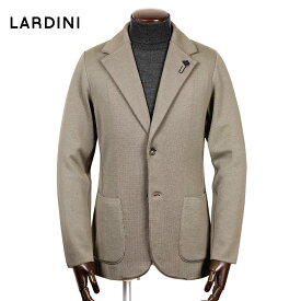 【ポイント10倍】ラルディーニ LARDINI ／ 【国内正規品】 ／ 25-26AW ウールミラノリブ2Bニットジャケット「CNCJLJM56」（グレージュ）／ 秋冬 メンズ イタリア ビジネス ニットアウター 無地