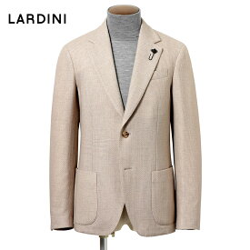 【クーポンで15%OFF】ラルディーニ LARDINI ／ 【国内正規品】 ／ 25-26AW ウールポリコットンバスケット2Bジャケット「ROMA」（ライトベージュ）【ハンガー便選択OK】／ 秋冬 メンズ イタリア ブレザー ビジネス 軽量ジャケット 無地