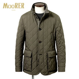 ムーレー MOORER ／ 【国内正規品】 ／ 防水軽量マットポリエステル立ち襟キルティングジャケット「KESTEN-SKT」（VISONE／ブラウンカーキ）【ハンガー便選択OK】／ ケステン 3シーズン メンズ アウター ダウンジャケット 高機能中綿