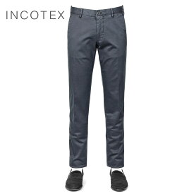インコテックススラックス INCOTEX SLACKS ／【国内正規品】／ 製品染めコットンストレッチギャバジンチノパンツ「18S100-9664A」（ネイビー）【ラッピング対応】／ 3シーズン メンズ イタリア ボトムス チノパン コットンパンツ 100番 無地