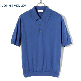ジョンスメドレー JOHN SMEDLEY ／ シーアイランドコットン30ゲージ半袖ニットポロシャツ「ISIS」（PACIFIC／パシフィック）／ アイシス 春夏 メンズ イギリス 半袖ポロシャツ 海島綿 イージーフィット