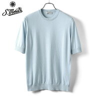 【SALE】サンモリッツ S.Moritz ／ 25SS ドライコットン14ゲージ半袖クルーネックニット「GC1MC CR14R」…