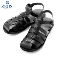 【SALE】ゼウス ZEUS ／ 25SSバケッタレザーグルカサンダル「5004」（NERA／ブラック）／ メンズ イタリ…
