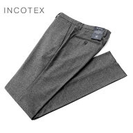 インコテックス INCOTEX ／【国内正規品】／ ウールフランネルノープリーツパンツ「1T0035-1108A」（グレ…