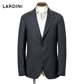 ラルディーニ LARDINI ／【国内正規品】／ 26-27AW 通年対応ホップサック2Bジャケット「ROMA CN64703」（ネイビー）【ハンガー便選択OK】／ オールシーズン ウール メンズ イタリア ブレザー ビジネス 軽量ジャケット 無地