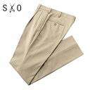 【ポイント10倍】エスオー SO ／【国内正規品】／ コットンストレッチコーマチノクロス1プリーツパンツ「ST22」（ベージュ）【ラッピング対応】／ オールシーズン 尾作隼人 オサクハヤト メンズ 日本 ボトムス チノパン ドレスチノ 無地
