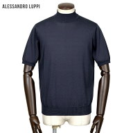 アレッサンドロルッピ Alessandro Luppi ／ 26SS FILMARドライコットンハイゲージ半袖モックネックニット…