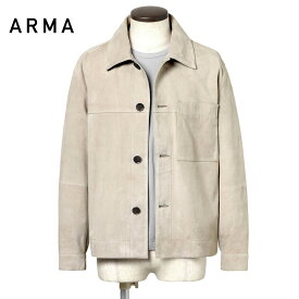 アルマ ARMA ／【国内正規品】／ ゴートスエードシャツブルゾン「PEAK」（アイスベージュ）／ ピーク オールシーズン Gジャン レザージャケット レザーシャツ 革 メンズ