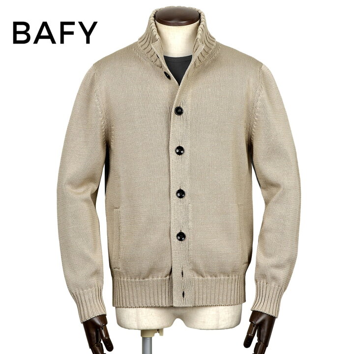 楽天市場】バフィー BAFY ／ 当店別注GIZAコットン7ゲージ立ち襟ニット 