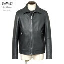 【ポイント10倍】 エンメティ EMMETI ／【国内正規品】／ ラムナッパレザー襟付きシングルライダースジャケット「GIAC…