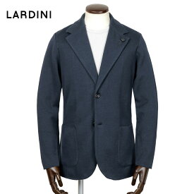 【ポイント10倍】【SALE】ラルディーニ LARDINI ／【国内正規品】／ 26SS コットン平編み2Bニットジャケット「LJM56」（ネイビー）／ 春夏 メンズ イタリア ビジネス ブレザー ニットアウター 無地