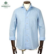 ルイジボレッリ ルイジボレリ LUIGI BORRELLI ／ 26SS リネンコットンポプリンイタリアンカラーカジュア…