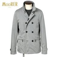 【SALE／返品・交換不可】ムーレー MOORER ／【国内正規品】／ 撥水二重染色ポリエステルツイル立ち襟セ…