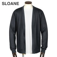 スローン SLOANE ／【国内正規品】／ 当店別注72番手双糸ウォッシャブルウールテンジクボタンレスカーデ…