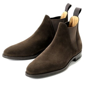 クロケット＆ジョーンズ CROCKETT＆JONES ／ 【国内正規品】 レペロスエードサイドゴアブーツ「CHELSEA 8」（DARK BROWN／ダークブラウン）／ チェルシー 英国 靴 革 レザー ビジネス シューズ グッドイヤー ダイナイトソール