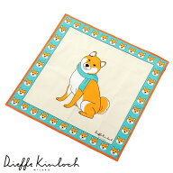 【ポイント10倍】ディエッフェ キンロック Dieffe Kinloch ／ コットンポプリンプリントハンカチーフ「PE…