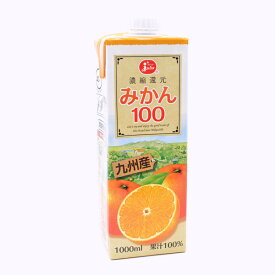 ジューシー みかん 100% 国産 オレンジジュース 1000ml 紙パック 1L 6本 熊本 みかんジュース 果実連 JA 1リットル パックジュース