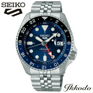 �Z�C�R�[ SEIKO �t�@�C�u�X�|�[�c 5�X�|�[�c 5 Sports SKX Sports Style �������� GMT 42.5mm 10�C���h�� �����Y�r���v ���K�i SBSC003