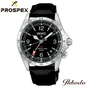 �Z�C�R�[ SEIKO �v���X�y�b�N�X PROSPEX Alpinist �A���s�j�X�g GMT 20�C���h�� �u���b�N������ �J�[�t���U�[�o���h ���K�i �r���v HBC009J