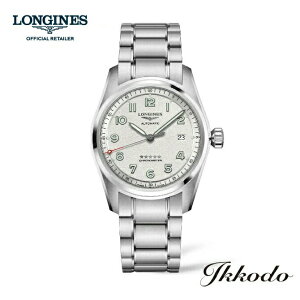 �y���w�����T�Ώۏ��i�z�����W�� LONGINES SPIRIT �X�s���b�g �������� 40�~�� �X�e�����X�X�e�B�[���P�[�X&�u���X 10�C���h�� ���K�i �����Y�r���v 5�N�ۏ� L3.810.4.73.6�yL38104736�z ��������