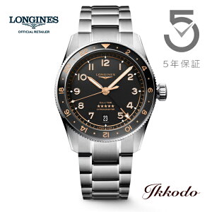 ywTΏۏizW LONGINES SPIRIT Xsbg Y[[^C Zulu Time GMT  39~ XeXP[X 10Ch Ki rv 5Nۏ L3.802.4.50.6 L38024506