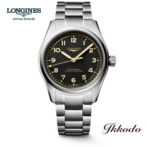 �y���w�����T�Ώۏ��i�z�����W�� LONGINES SPIRIT PILOT �X�s���b�g �p�C���b�g �������� 39�~�� �X�e�����X�P�[�X 10�C���h�� ���K�i �r���v 5�N�ۏ� L3.809.4.53.6 L38094536