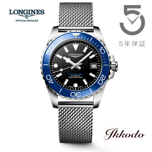 �y���w�����T�Ώۏ��i�z�����W�� LONGINES HydroConquest �n�C�h���R���N�G�X�g �������� 39mm 30�C���h�� ���K�i �r���v 5�N�ԃ��[�J�[�ۏ� L3.779.4.90.6 L37794906