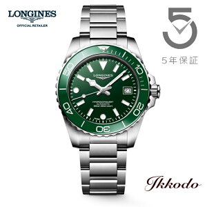 4��11���ē��ח\��y���w�����T�Ώۏ��i�z�����W�� LONGINES HydroConquest �n�C�h���R���N�G�X�g �������� 39mm 30�C���h�� ���K�i �r���v 5�N�ԃ��[�J�[�ۏ� L3.779.4.06.6 L37794066