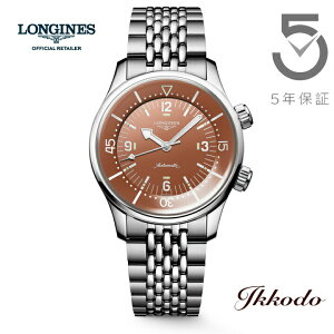 �y���w�����T�Ώۏ��i�z�����W�� LONGINES ���W�F���h�_�C�o�[ �������� 39mm 30�C���h�� �e���R�b�^������ ���K�i 5�N�ԃ��[�J�[�ۏ� L3.764.4.96.6 L37644966