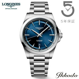 【ご購入特典対象商品】ロンジン LONGINES コンクエスト CONQUEST 2023 自動巻き 41mm 10気圧防水 正規品 メンズ腕時計 5年間メーカー保証 L3.830.4.92.6 L38304926