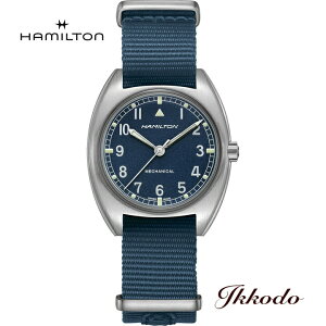 �y���w�����T�Ώۏ��i�z�n�~���g�� HAMILTON �J�[�L�A�r�G�[�V���� PILOT PIONEER MECHANICAL �p�C���b�g �p�C�I�j�A ���J �芪�� 36×33�~�� NATO�x���g 10�C���h�� ���K�i 2�N�ۏ� �����Y�r���v H76419941