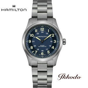 �y���w�����T�Ώۏ��i�z�n�~���g�� HAMILTON �J�[�L�t�B�[���h �`�^�j�E�� Field Titanium 80���� �������� �`�^���P�[�X 38mm 10�C���h�� ���{�������K�i 2�N�ԃ��[�J�[�ۏ� �����Y�r���v H70205140