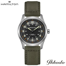 【ご購入特典対象商品】ハミルトン HAMILTON カーキフィールド チタニウム Field Titanium 80時間 自動巻き チタンケース 38mm カウレザーバンド 10気圧防水 日本国内正規品 2年間メーカー保証 メンズ腕時計 H70205830