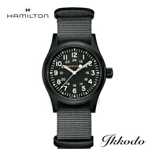 �y���w�����T�Ώۏ��i�z�n�~���g�� HAMILTON �J�[�L�t�B�[���h���J Khaki Field 80���Ԏ芪��H-50 38�~�� �X�e�����X�P�[�X(�u���b�vPVD)�u���b�N�����Ճu���b�N�e�L�X�^�C���X�g���b�v 5�C���h�� 