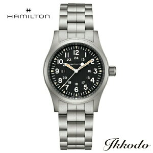�y���w�����T�Ώۏ��i�z�n�~���g�� HAMILTON Khaki Field Mechanical �J�[�L�t�B�[���h ���J 80���Ԏ芪��H-50 38�~�� �X�e�����X�P�[�X&�u���X �u���b�N������ 5�C���h�� ���{�������K�i 2�N�ۏ� ����