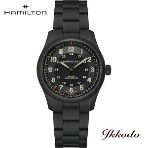�y���w�����T�Ώۏ��i�z�n�~���g�� HAMILTON �J�[�L�t�B�[���h �`�^�j�E�� Field Titanium 80���� �������� �`�^���P�[�X 38mm 10�C���h�� ���{�������K�i 2�N�ԃ��[�J�[�ۏ� �����Y�r���v H70215130