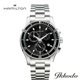 【ご購入特典対象商品】【2000円クーポンあり】ハミルトン HAMILTON ジャズマスター シービュー クロノ Jazzmaster Seaview Chrono Quartz クォーツ 44ミリ ブラック文字盤 10気圧防水 日本国内正規品 メンズ腕時計 2年保証 H37512131