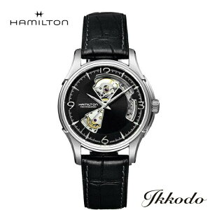 ywTΏۏizy2000~N[|zn~g HAMILTON WY}X^[ I[vn[g Jazzmaster Open Heart Auto  40~ ubN XeXXeB[P[X ubN