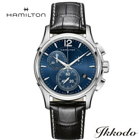 【ご購入特典対象商品】【2000円クーポンあり】ハミルトン HAMILTON ジャズマスター クロノクォーツ Jazzmaster Chrono Quartz クォーツ 42ミリ ブルーダイヤル ステンレスケース ブラックカーフストラップ 10気圧防水 正規品 2年保証 H32612741