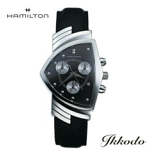 �y���w�����T�Ώۏ��i�z�n�~���g�� HAMILTON �x���`���� �N���m�N�H�[�c Ventura Chrono Quartz �N�H�[�c �N���m�O���t 32,3mm x 50,3mm �u���b�N������ �u���b�N�J�[�t�X�g���b�v 5�C���h�� ���K�i 2�N��